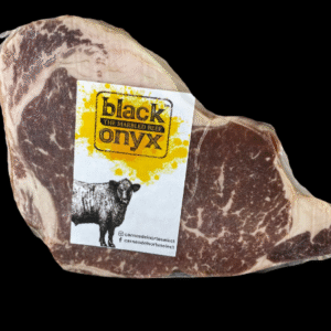 Corte Rib Eye Black Onyx con alto marmoleo, calidad premium.